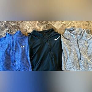 3 Men’s Nike Dri-Fit Quarter Zips